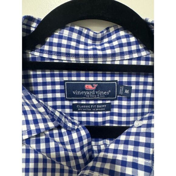 Vineyard Vines Classic Fit Gingham Shirt Size Medium - Picture 5 of 5